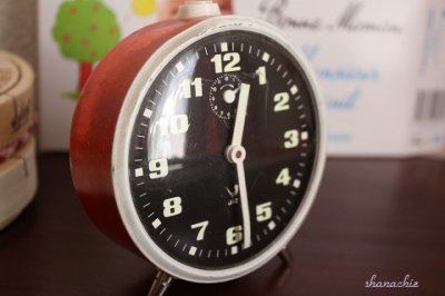 画像1: フランスアンティーク　カチカチ時を刻むJazの 目覚まし時計