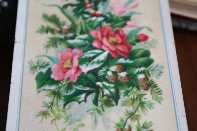 画像4: フランスアンティーク　クロモス・クロモカード　冬の花束