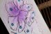 画像3: フランス　アンティークポストカード　ラメの施されたエンボスのお花