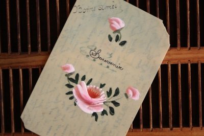 画像1: フランスアンティーク　セルロイド製のポストカード