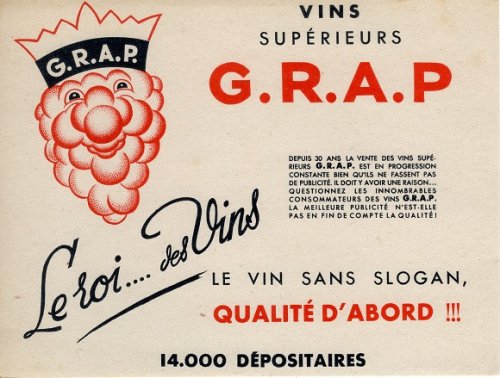 他の写真2: フランス　ビュバー(Buvard)　ワイン「G.R.A.P」