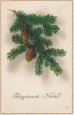 画像6: フランス　アンティークポストカード　クリスマスの木のみ