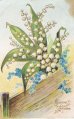 画像6: フランス　アンティークポストカード　すずらんの花