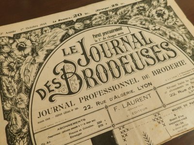 画像1: フランス　リヨンの刺繍新聞　LE JOURNAL DES BRODEUSES　1948