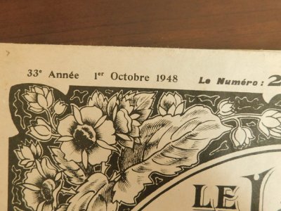 画像2: フランス　リヨンの刺繍新聞　LE JOURNAL DES BRODEUSES　1948
