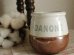 画像1: フランス　アンティーク　ダノン「DANONE」陶器のポット (1)