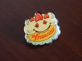 フランス　ピンバッジ　Francine ケーキ