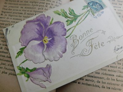 画像1: フランス　アンティークポストカード