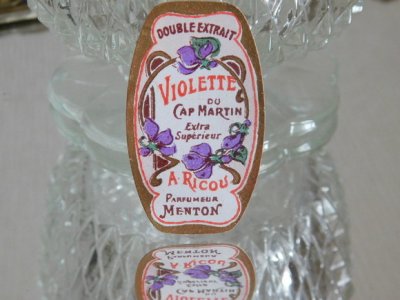 画像1: フランス アンティークラベル　violette