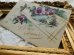 画像4: フランス　古いポストカード　雪景色とパンジー　1950