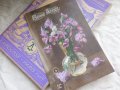 フランス　アンティークポストカード　紫の花