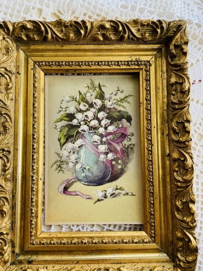 画像3: フランス　アンティークポストカード　鈴蘭の花