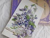 フランスアンティークポストカードすみれの花かごの画像