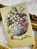 フランスアンティークポストカード鈴蘭の花の画像