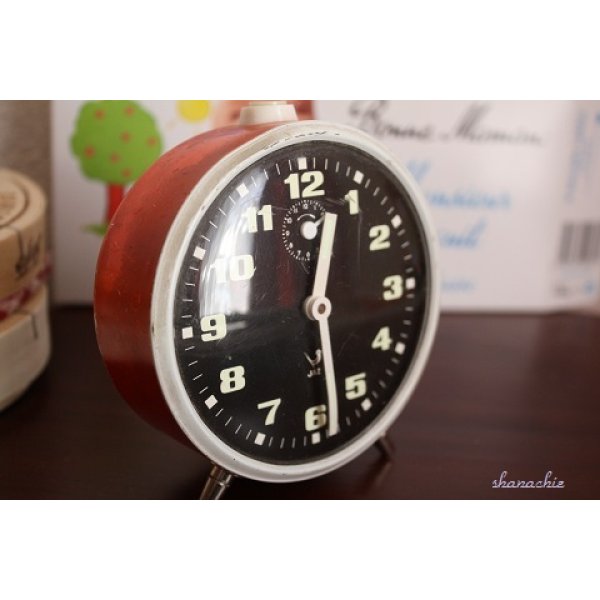 画像1: フランスアンティーク　カチカチ時を刻むJazの 目覚まし時計 (1)