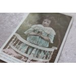 画像: フランス　アンティークポストカード　少女の祈り