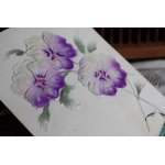画像: フランス　アンティークポストカード　紫のグラデーションが美しいお花