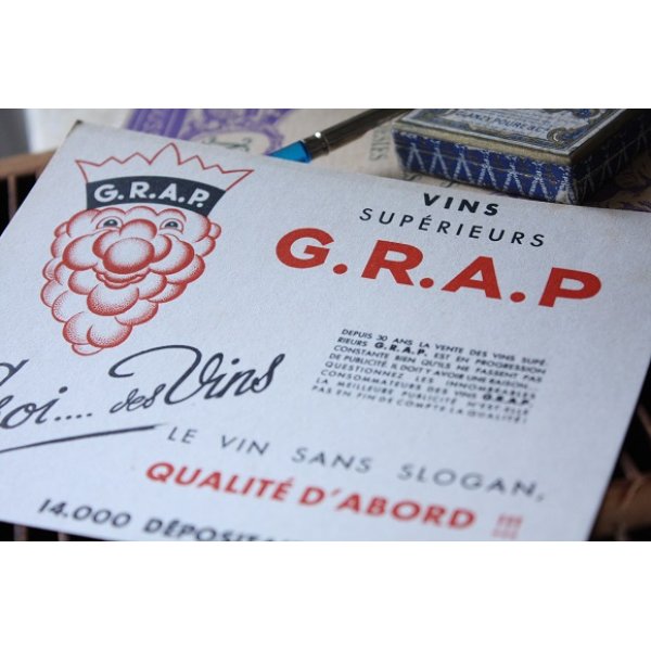 画像1: フランス　ビュバー(Buvard)　ワイン「G.R.A.P」 (1)
