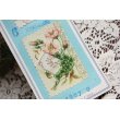 画像3: フランス　古い生地のサンプルカード　お花柄 (3)