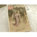 画像: フランス　アンティークポストカード　天使