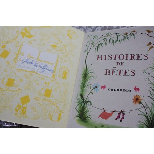 画像2: フランスの古い絵本　仲良しの動物たち 「HISTOIRES　DE　BETES」 (2)