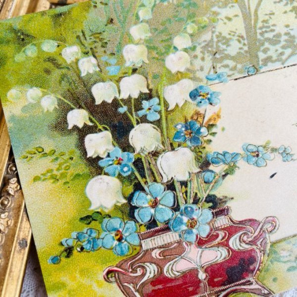 画像2: フランス　アンティーク　すずらんの花　1906 (2)